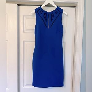 Guess | Blue Dress with Modern Lace Detail Size 8 NWOT
